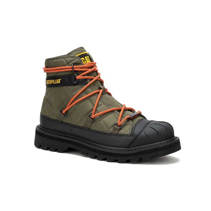 Caterpillar Omaha Alt Lace Men's Boots Olive | 037291-MFZ