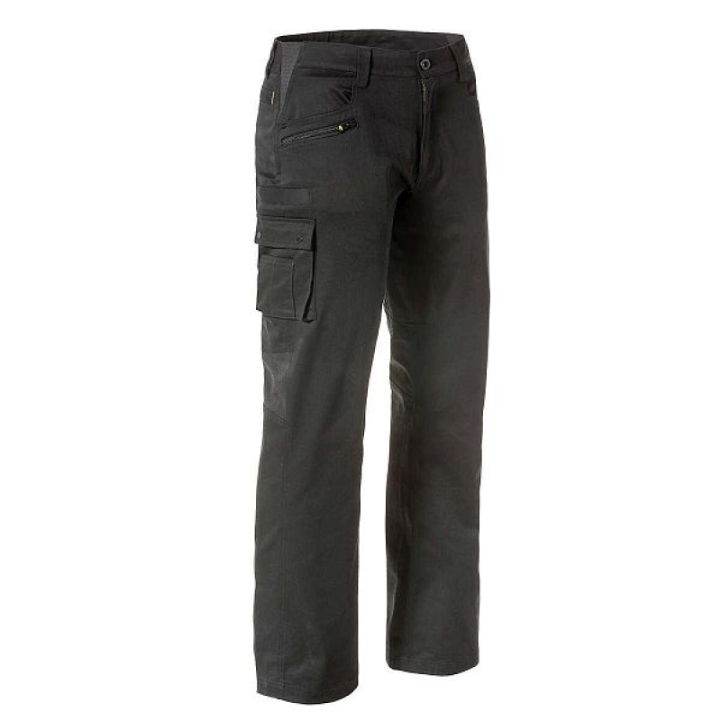 Caterpillar Operator Flex Men's Pants Black | 982106-LQV