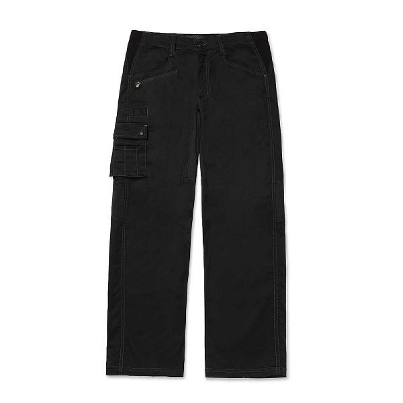 Caterpillar Operator Flex Men's Pants Black | 982106-LQV