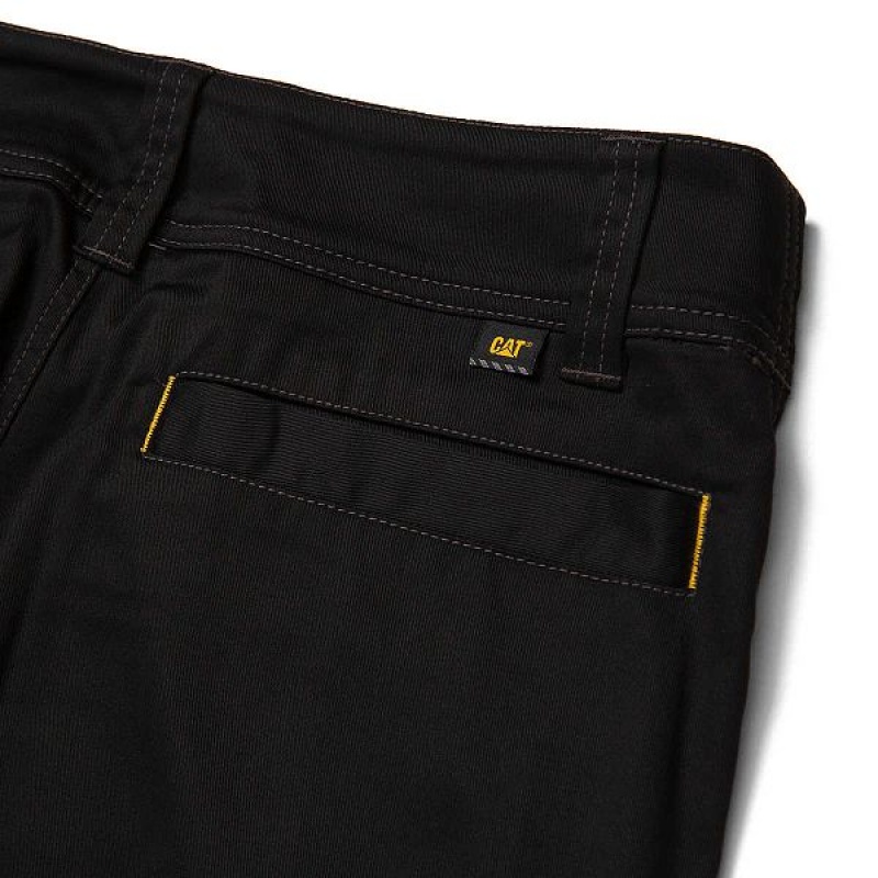 Caterpillar Operator Flex Men's Pants Black | 982106-LQV