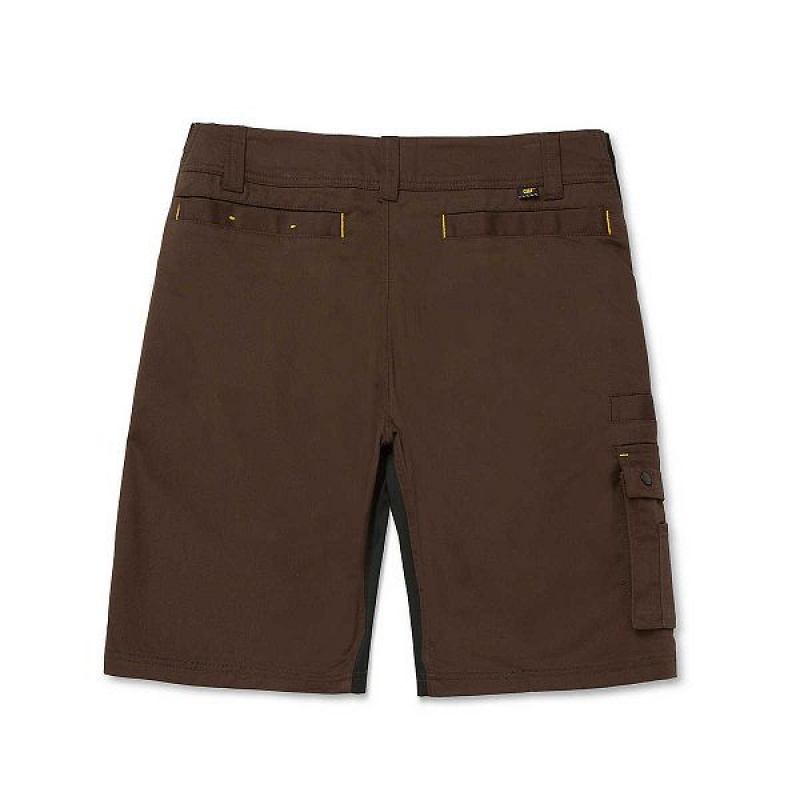 Caterpillar Operator Flex Men's Shorts Brown | 104583-APW