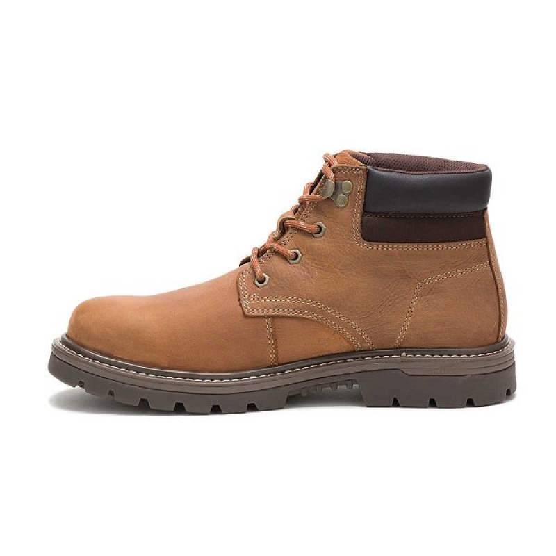 Caterpillar Outbase Waterproof Men's Work Boots Brown | 263094-OSY