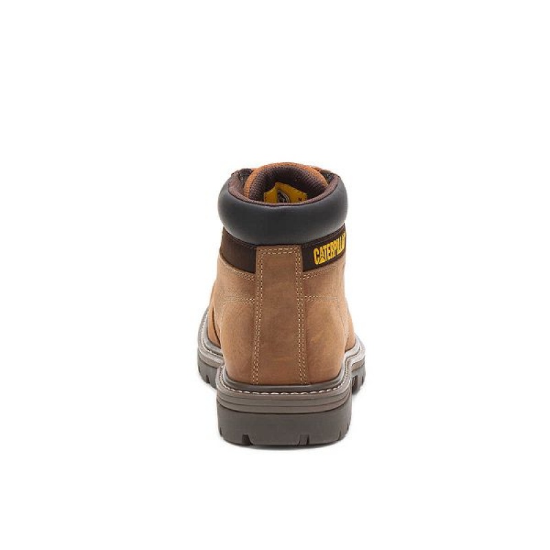 Caterpillar Outbase Waterproof Men's Work Boots Brown | 263094-OSY