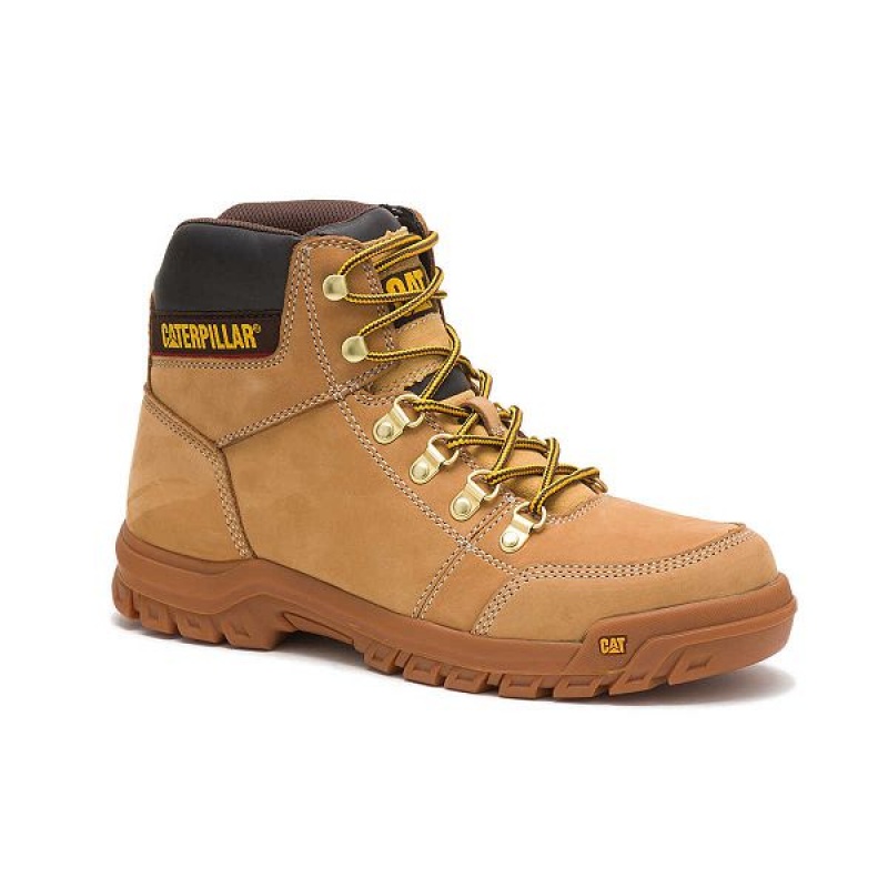 Caterpillar Outline Men's Work Boots Brown | 374510-YLA