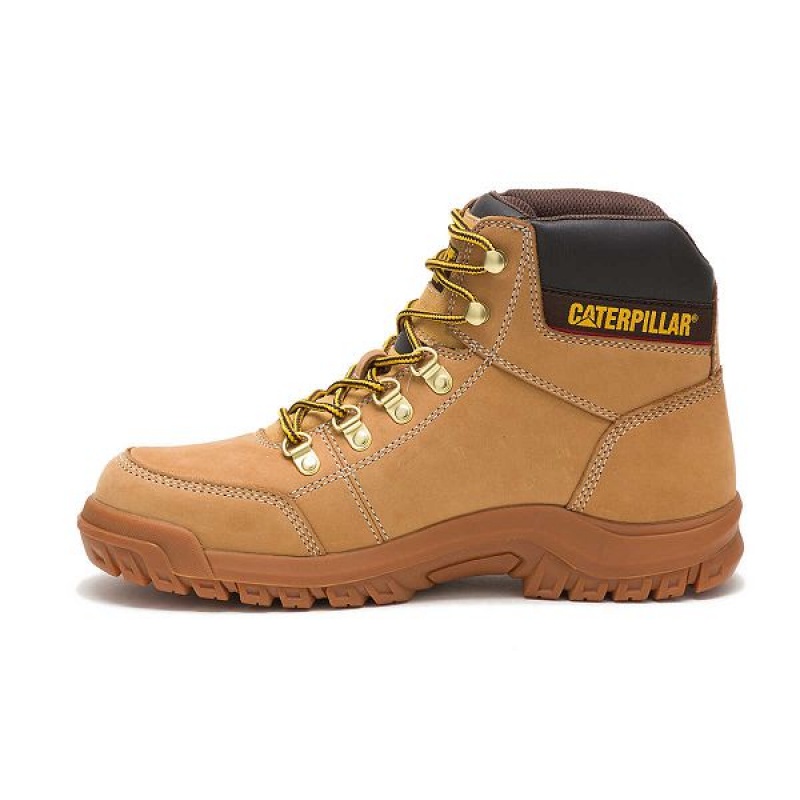 Caterpillar Outline Men's Work Boots Brown | 374510-YLA