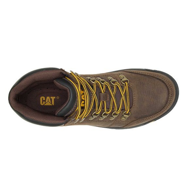 Caterpillar Outline Men's Work Boots Brown | 479623-LHR