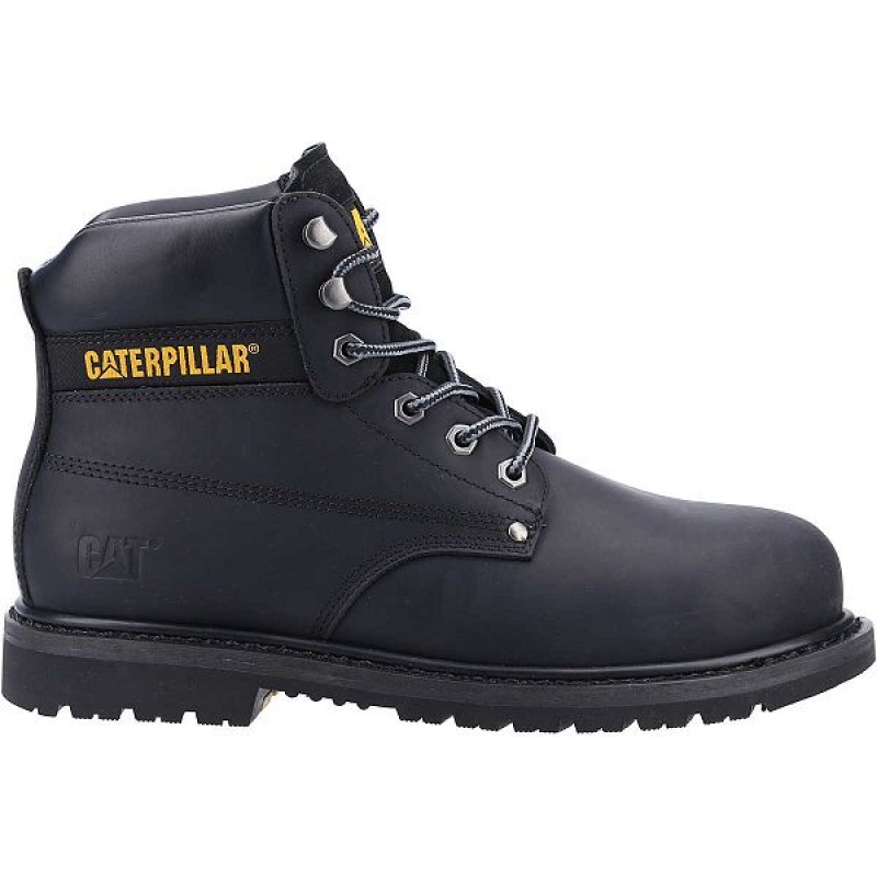 Caterpillar Powerplant ST HRO SRA Men's Work Boots Black | 916324-XZT