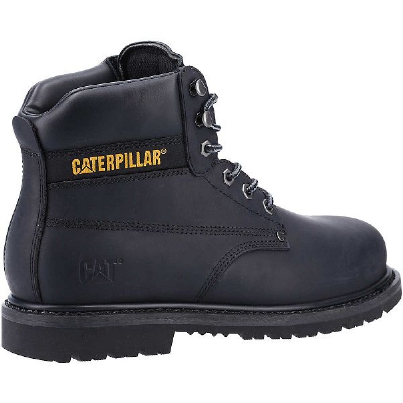 Caterpillar Powerplant ST HRO SRA Men's Work Boots Black | 916324-XZT