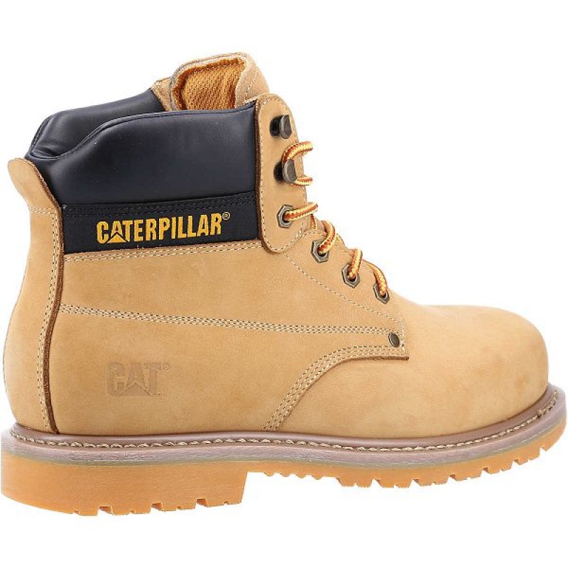 Caterpillar Powerplant ST HRO SRA Men's Work Boots Brown | 582941-AWU