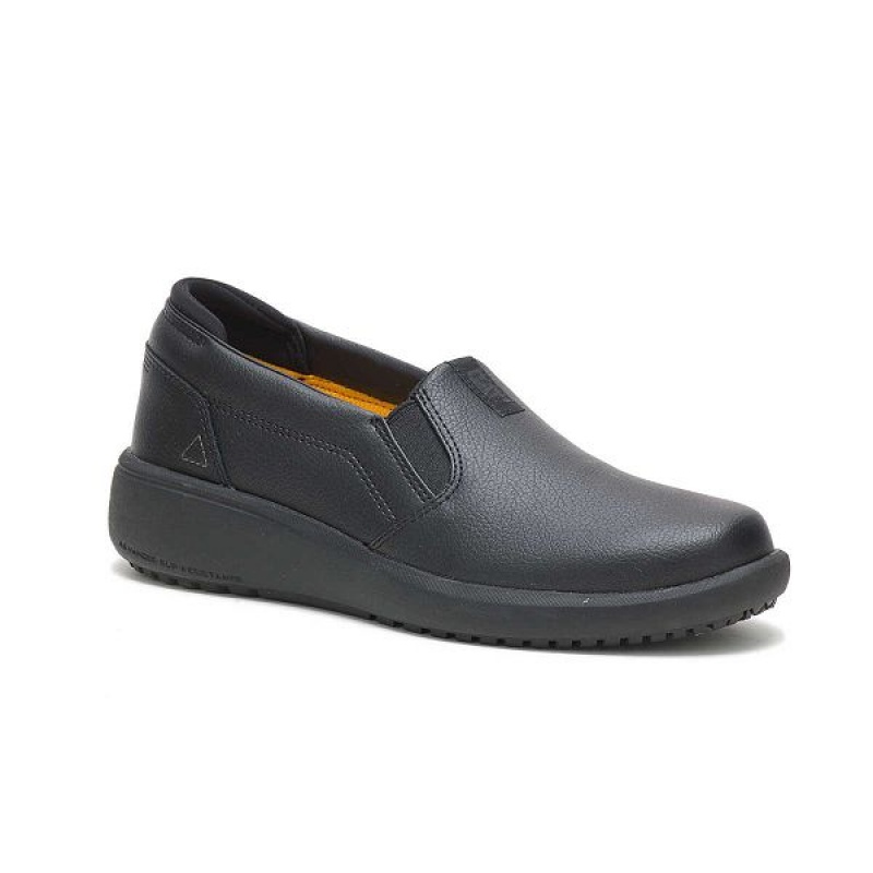 Caterpillar ProRush SR+ Slip-On Women's Work Shoes Black | 854396-NUH