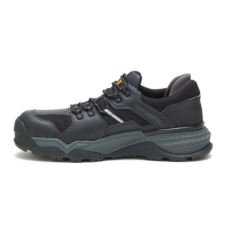 Caterpillar Provoke Lo Waterproof Alloy Toe Men's Work Shoes Black | 520138-XQT