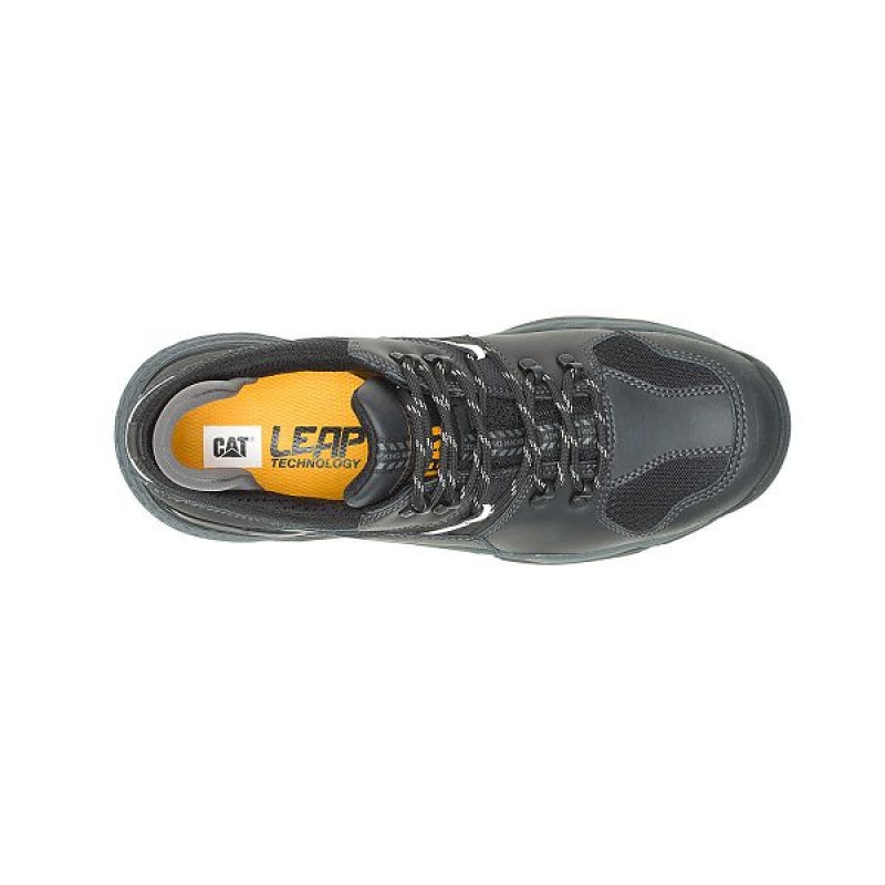 Caterpillar Provoke Lo Waterproof Alloy Toe Men's Work Shoes Black | 520138-XQT