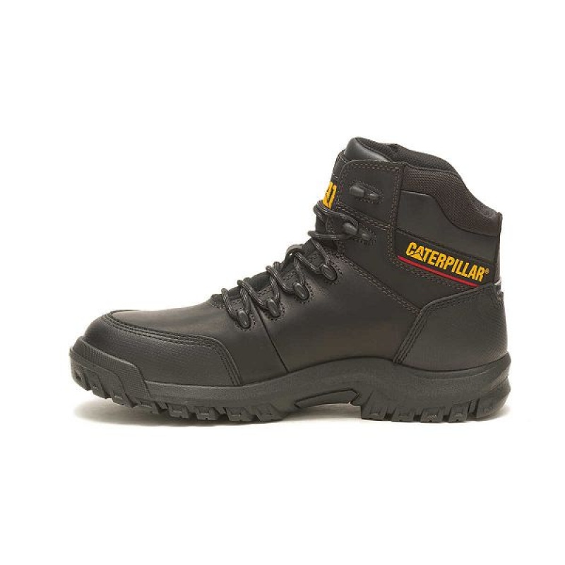 Caterpillar Resorption Waterproof Composite Toe Men's Work Boots Black | 897031-ZEW