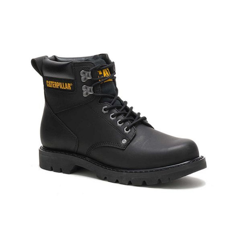 Caterpillar Second Shift Men's Work Boots Black | 163085-MCZ