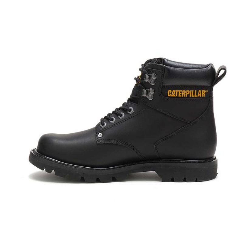 Caterpillar Second Shift Men's Work Boots Black | 163085-MCZ