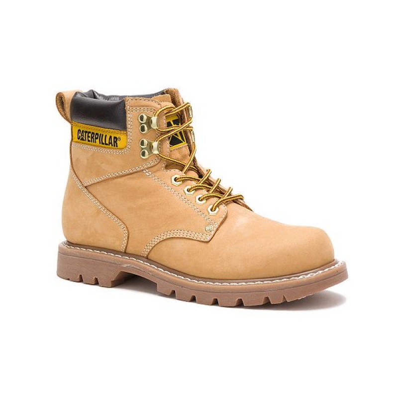 Caterpillar Second Shift Men's Work Boots Brown | 571698-BMP