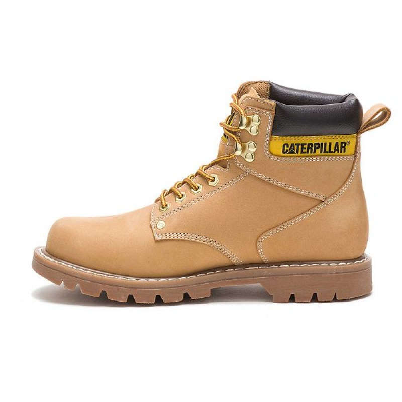 Caterpillar Second Shift Men's Work Boots Brown | 571698-BMP