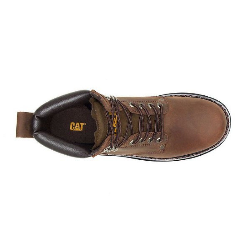 Caterpillar Second Shift Men's Work Boots Dark / Brown | 042761-FBX