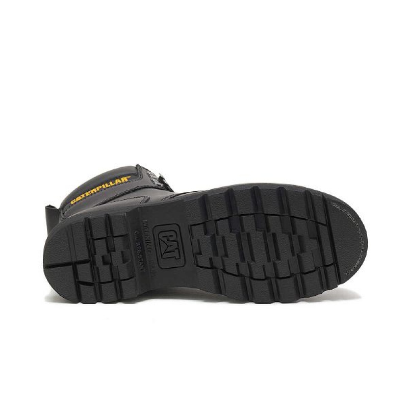 Caterpillar Second Shift Steel Toe Men's Work Boots Black | 023791-FTL