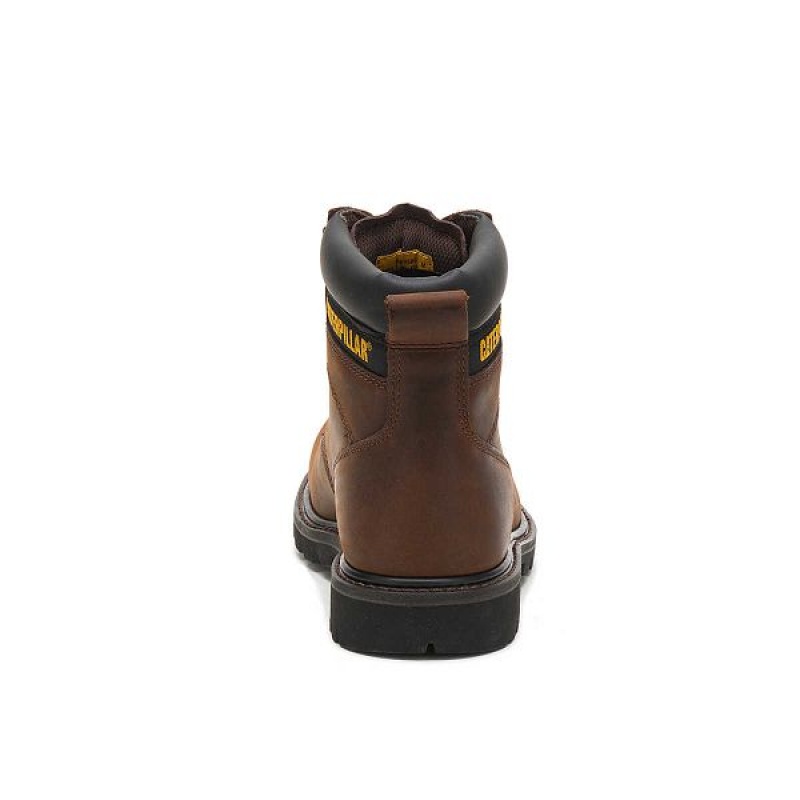 Caterpillar Second Shift Steel Toe Men's Work Boots Dark / Brown | 031827-SXD