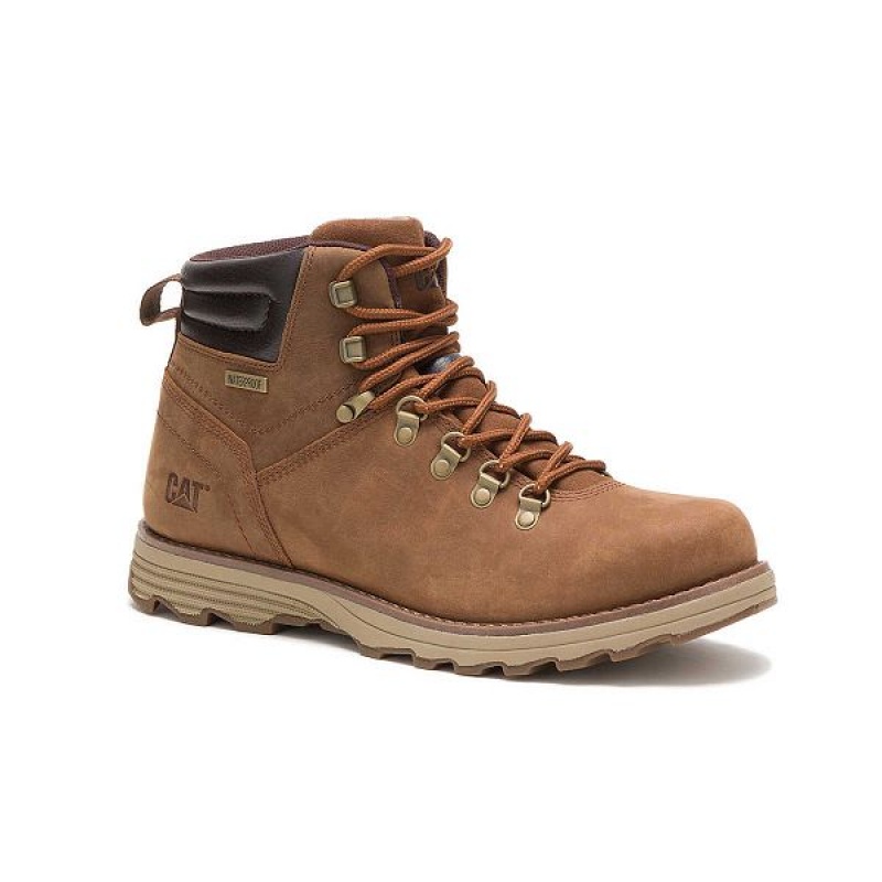 Caterpillar Sire Waterproof Men's Boots Brown | 417263-EBG