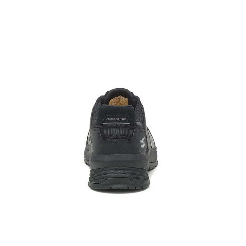 Caterpillar Streamline 2.0 Leather Composite Toe Men's Work Shoes Black | 013562-EMP