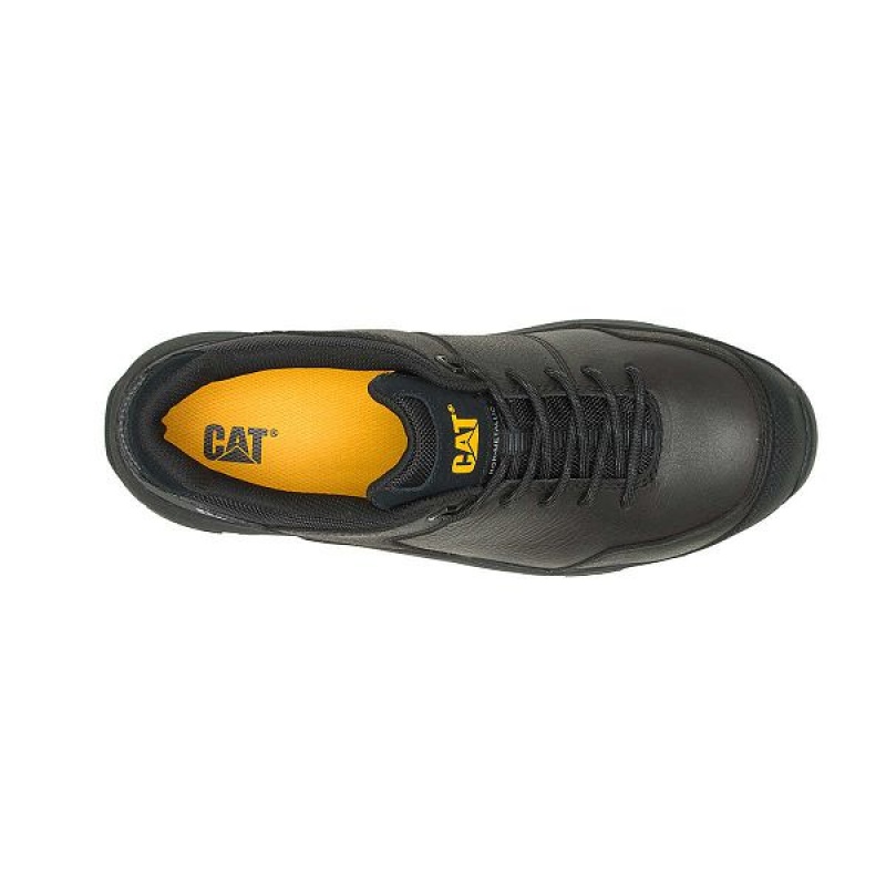 Caterpillar Streamline 2.0 Leather Composite Toe Men's Work Shoes Black | 013562-EMP