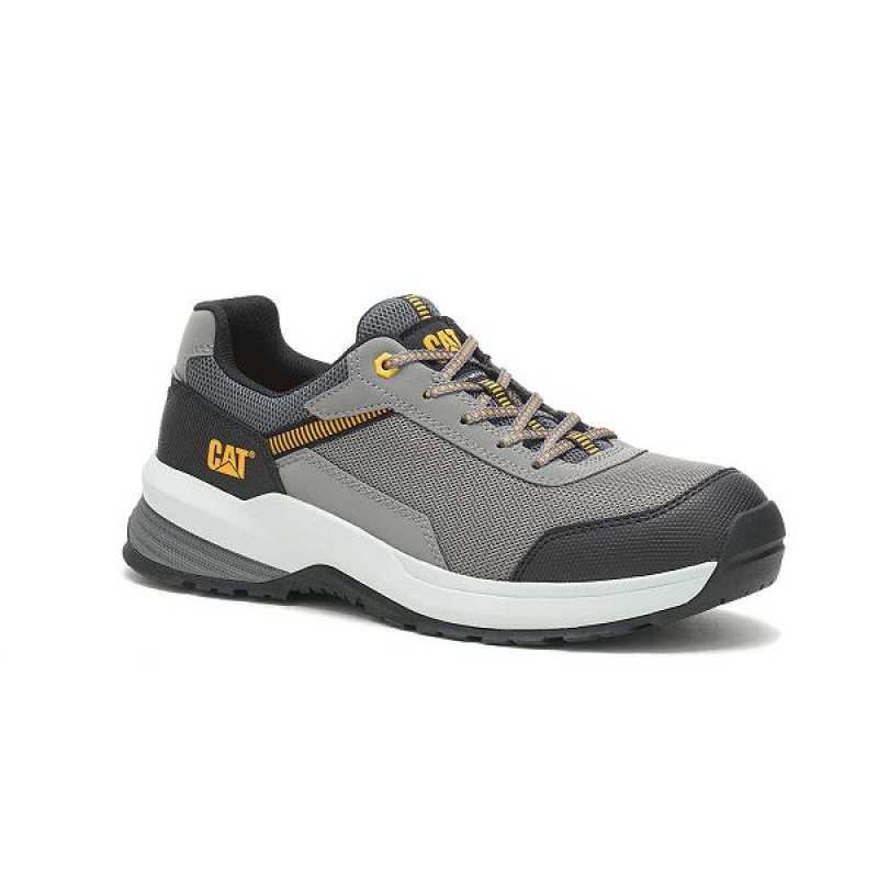 Caterpillar Streamline 2.0 Mesh Composite Toe Men's Work Shoes Grey | 819047-FCI