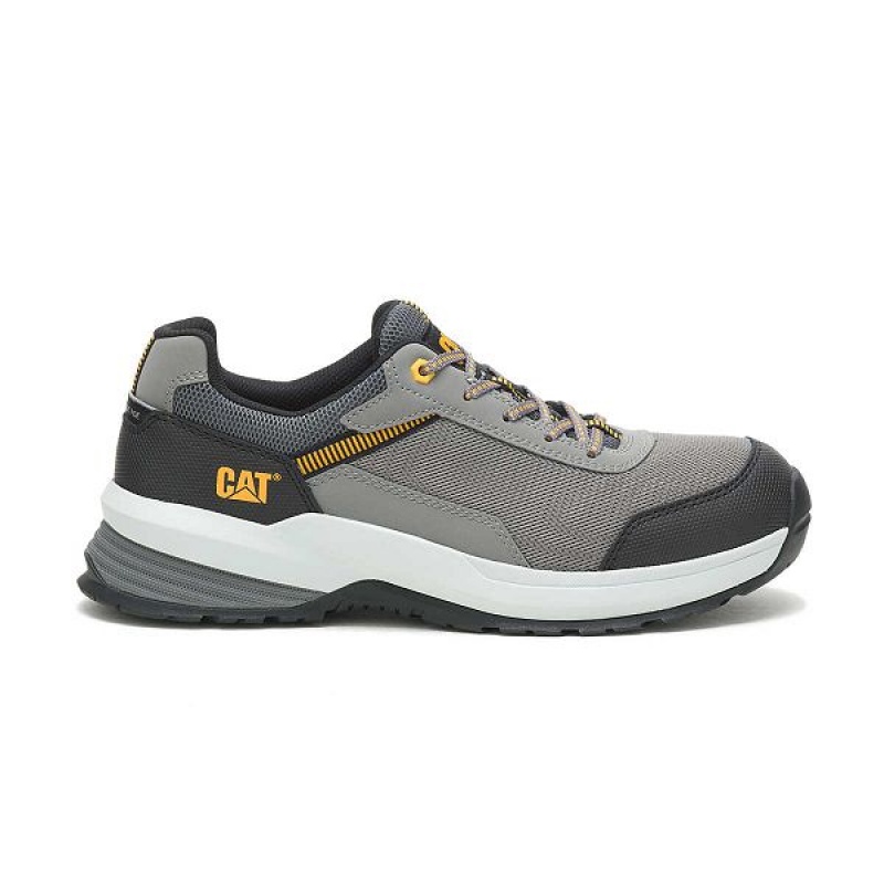 Caterpillar Streamline 2.0 Mesh Composite Toe Men\'s Work Shoes Grey | 819047-FCI