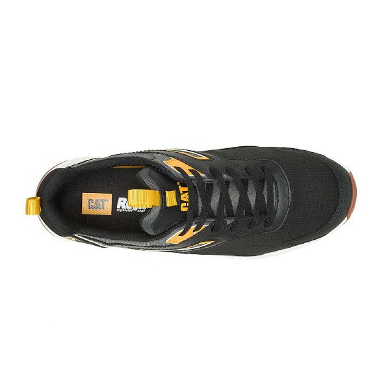 Caterpillar Streamline Runner Carbon Composite Toe Men's Work Shoes Black / Yellow | 304917-MHT