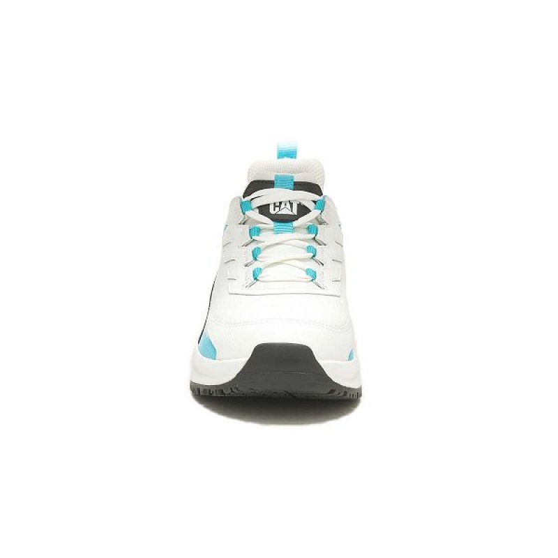 Caterpillar Streamline Runner Carbon Composite Toe Women's Work Shoes White / Blue | 362749-PRT