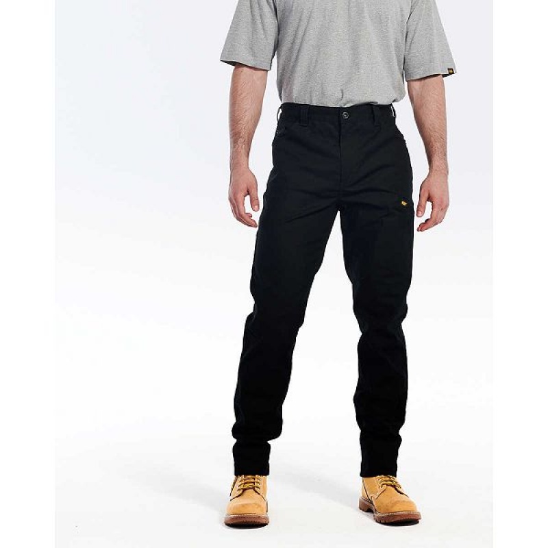 Caterpillar Stretch Canvas Utility Men's Pants Black | 816473-CVB