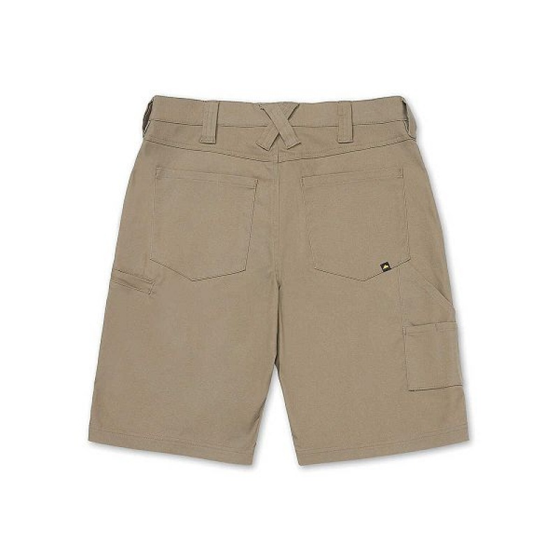 Caterpillar Stretch Canvas Utility Men's Shorts Khaki | 907361-WDP