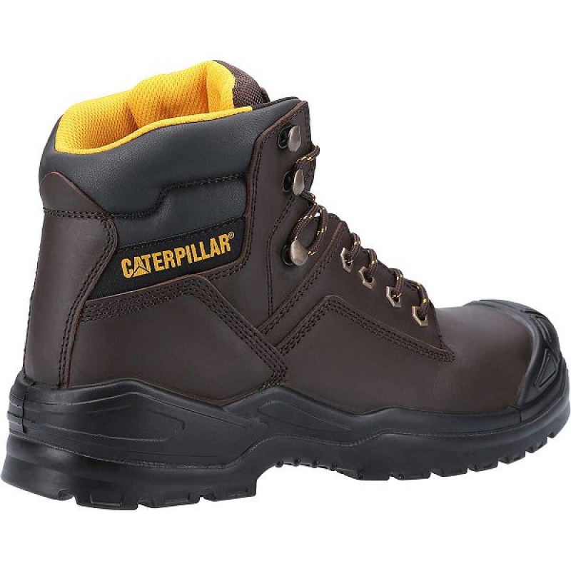 Caterpillar Striver Bump Steel Toe S3 SRC Men's Work Boots Brown | 469527-KVE