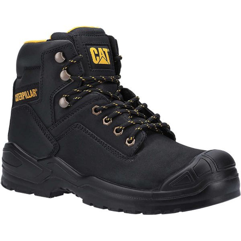 Caterpillar Striver Bump Steel Toe S3 SRC Men's Work Boots Black | 621538-CDY