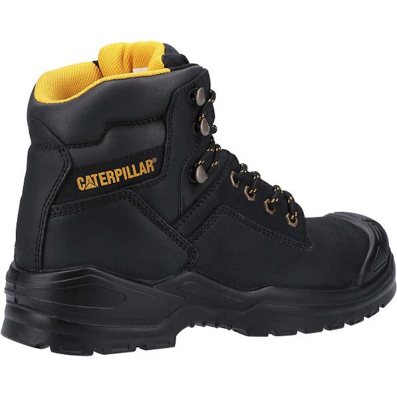 Caterpillar Striver Bump Steel Toe S3 SRC Men's Work Boots Black | 621538-CDY