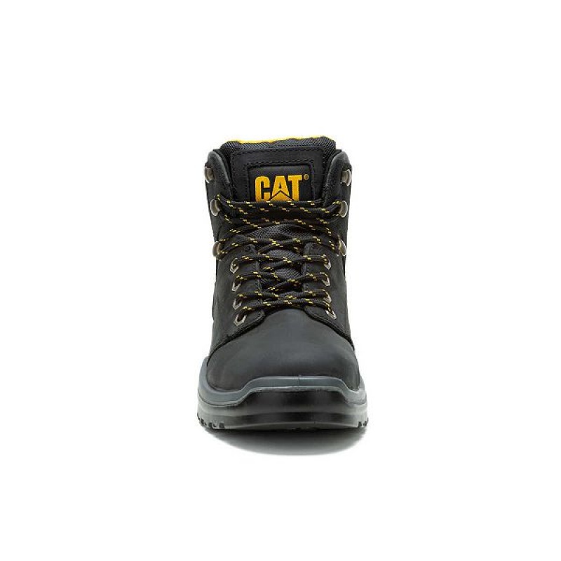 Caterpillar Striver Steel Toe Men's Work Boots Black | 521849-GAB