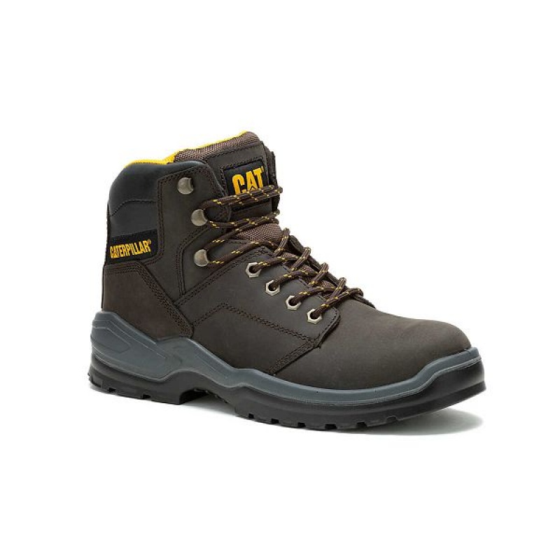 Caterpillar Striver Steel Toe Men's Work Boots Brown | 170354-PCE