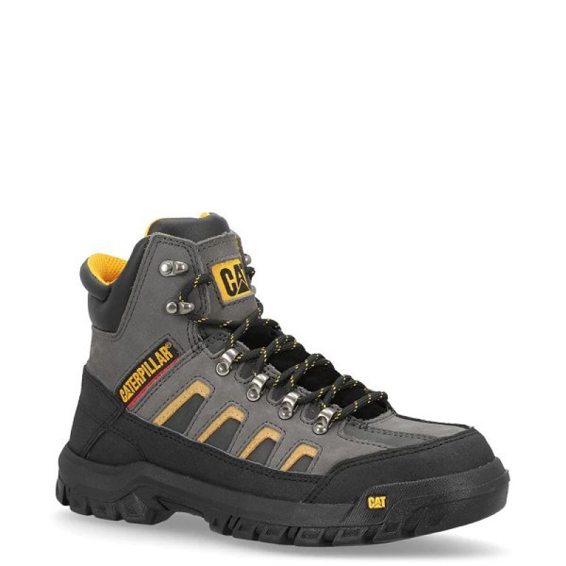 Caterpillar Threshold CAG ST M4M Industrial Men's Work Boots Grey / Black | 857914-WHO