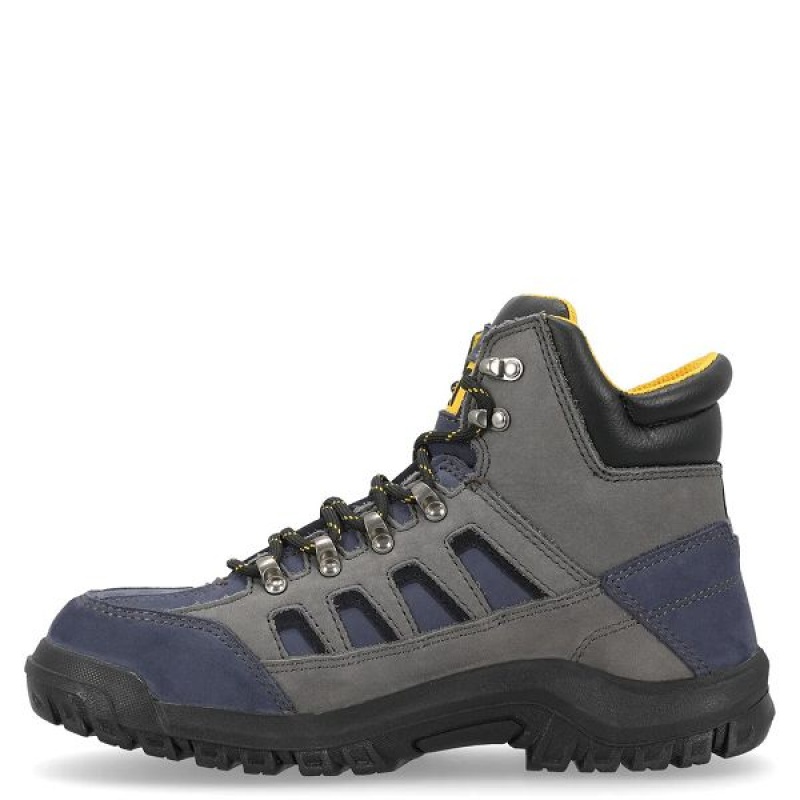 Caterpillar Threshold CAG ST M4M Industrial Men's Work Boots Grey / Navy | 109325-MPR