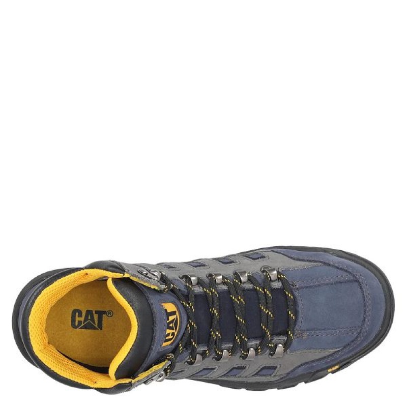 Caterpillar Threshold CAG ST M4M Industrial Men's Work Boots Grey / Navy | 109325-MPR