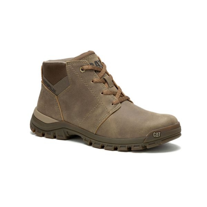 Caterpillar Threshold Chukka Men\'s Chukka Boots Brown | 098613-BKT