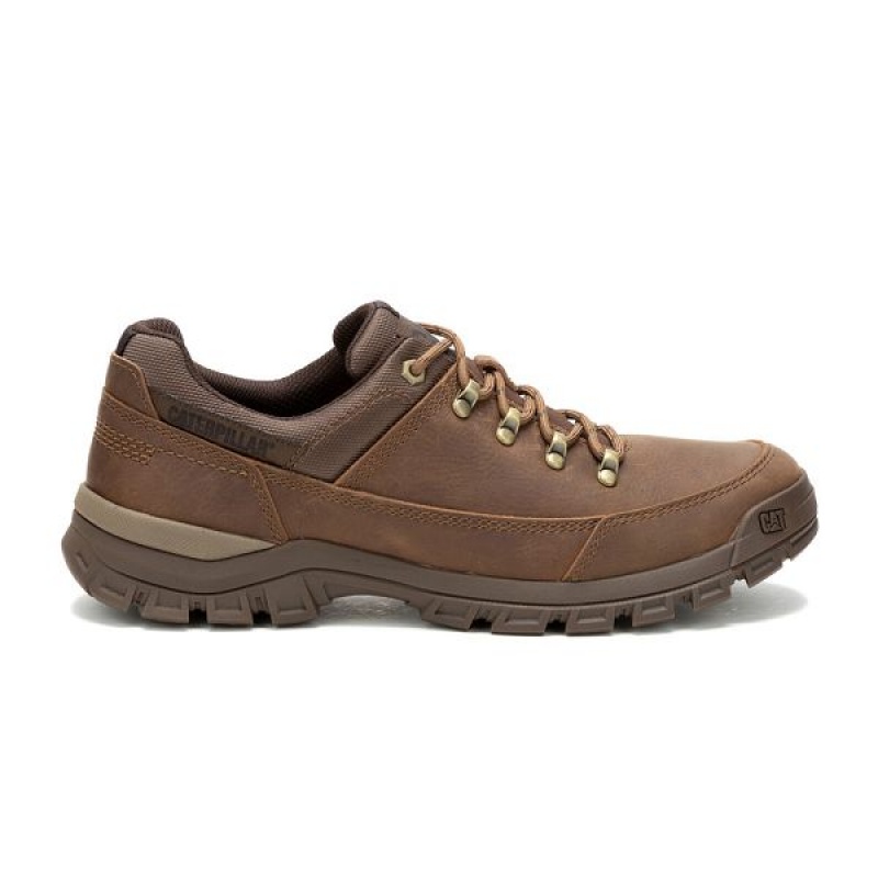 Caterpillar Threshold Hiker Low Men's Hiking Shoes Light / Brown | 810964-NWU