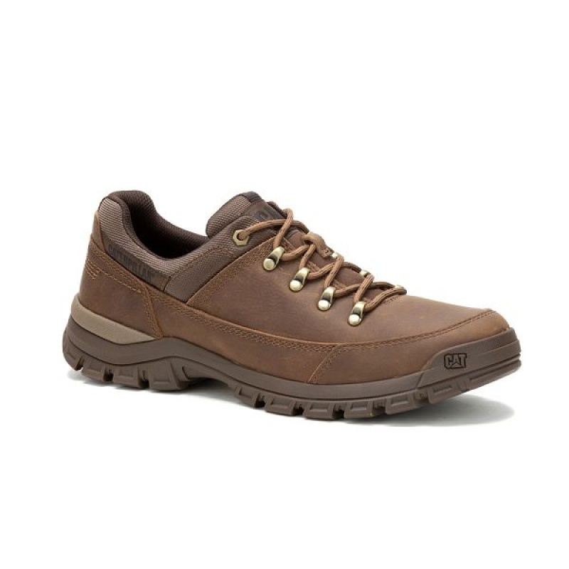 Caterpillar Threshold Hiker Low Men\'s Hiking Shoes Light / Brown | 810964-NWU