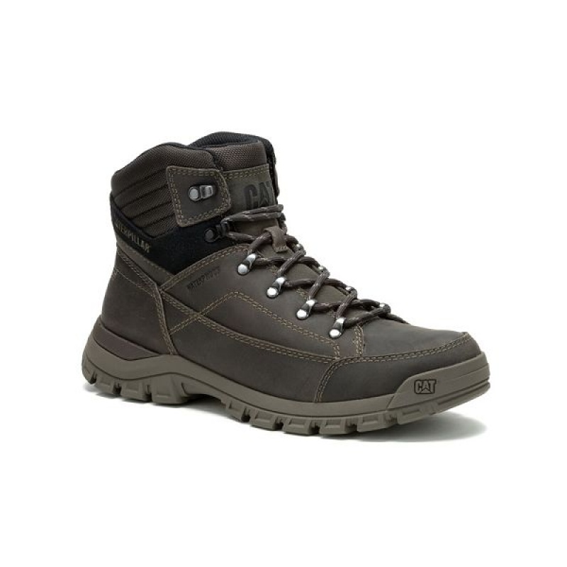 Caterpillar Threshold Hiker WP Men\'s Hiking Boots Dark / Grey | 798234-WPJ