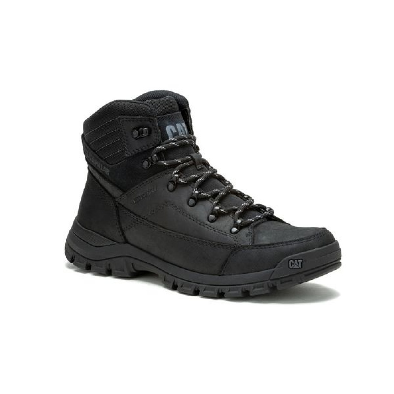 Caterpillar Threshold Hiker WP Men\'s Hiking Boots Black | 495720-PKE