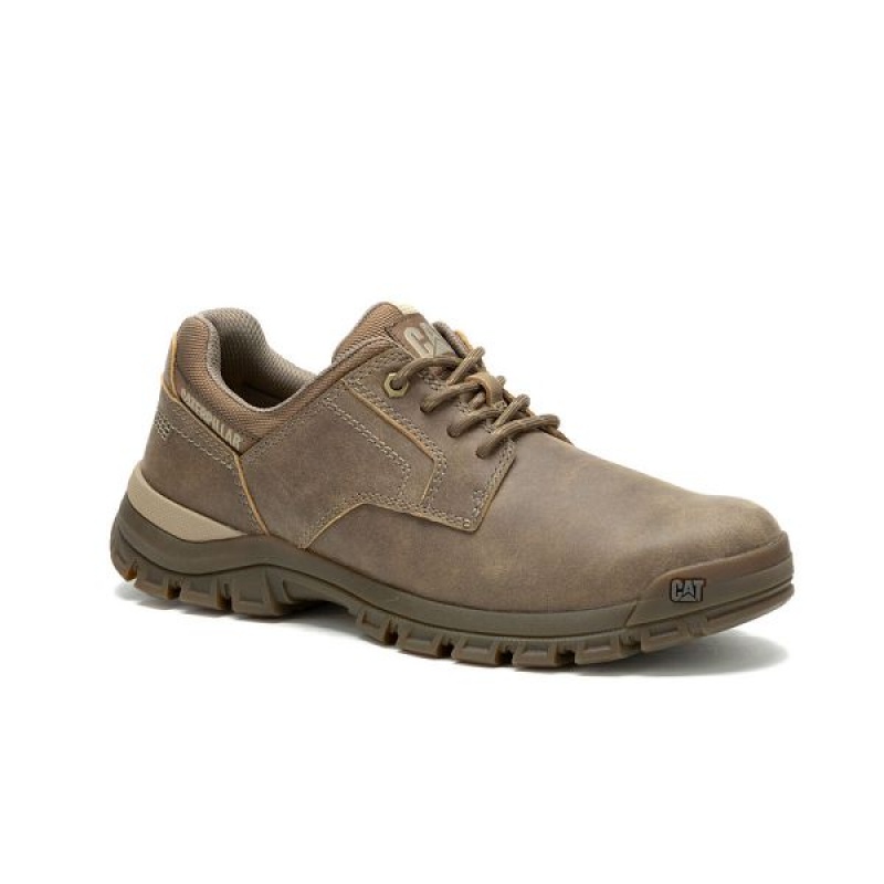 Caterpillar Threshold Lace Low Men\'s Casual Shoes Brown | 274561-KGZ