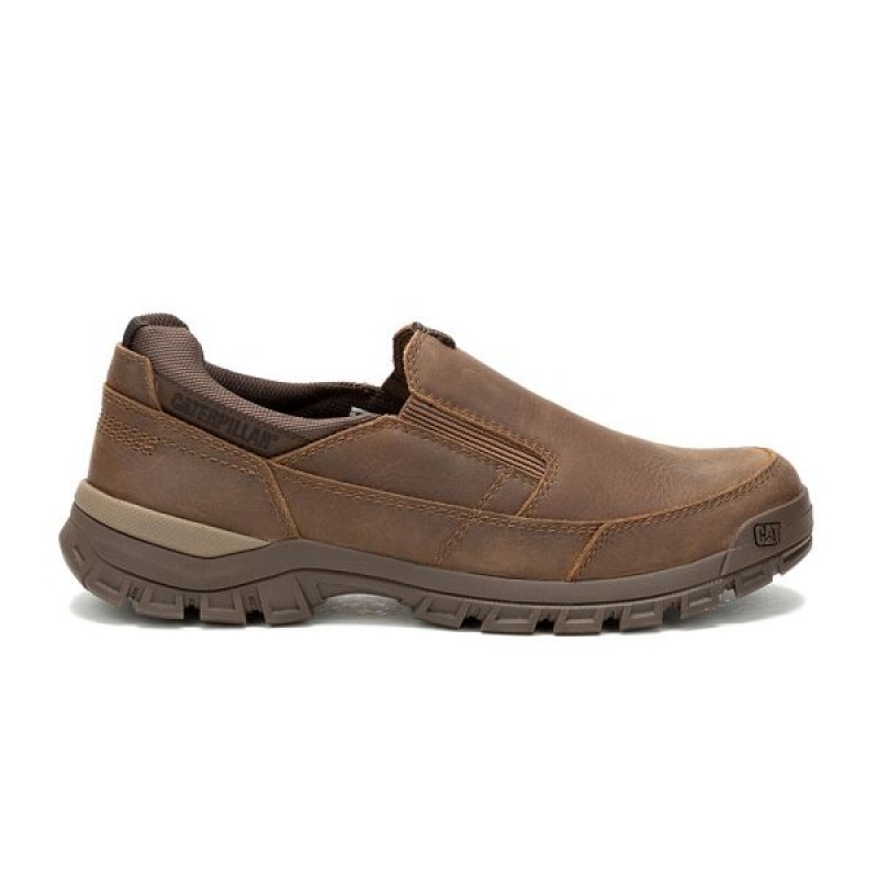 Caterpillar Threshold Men's Slip On Light / Brown | 134986-YHU