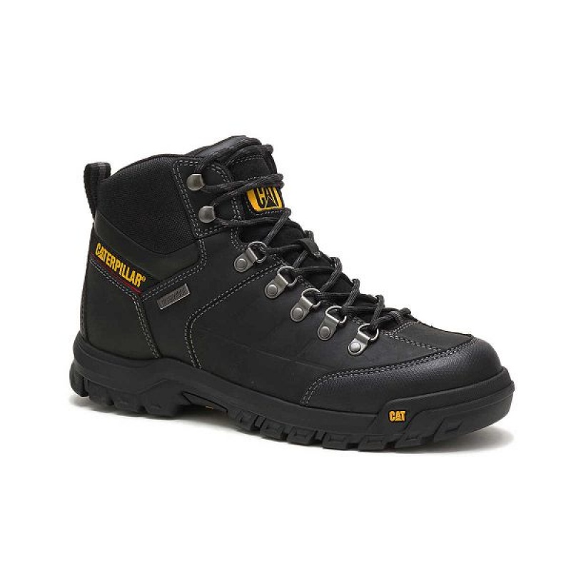 Caterpillar Threshold Waterproof Men's Work Boots Black | 397125-TGJ