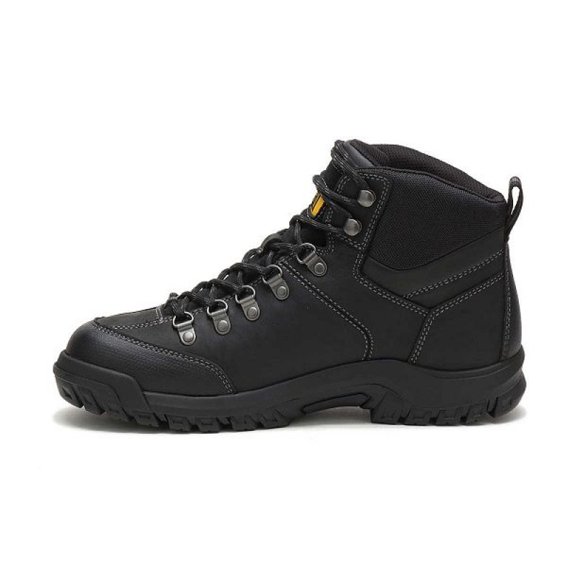 Caterpillar Threshold Waterproof Men's Work Boots Black | 397125-TGJ